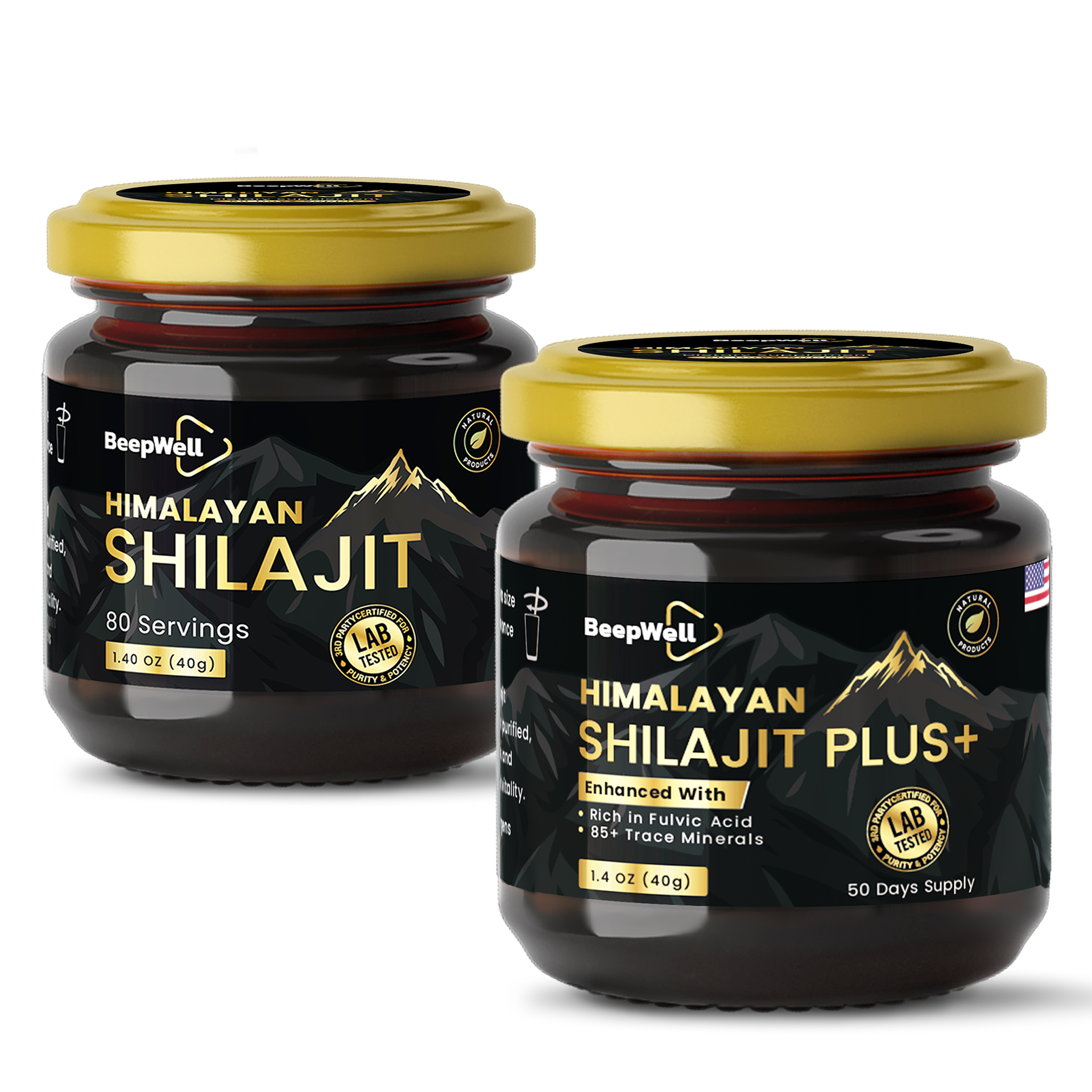 Himalayan Shilajit Resin Duo Bundle