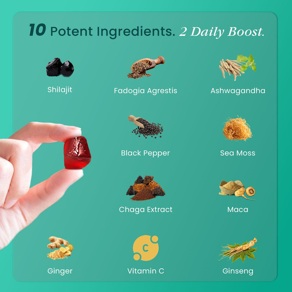 Shilajit Herbal Gummies - Cherry Flavour