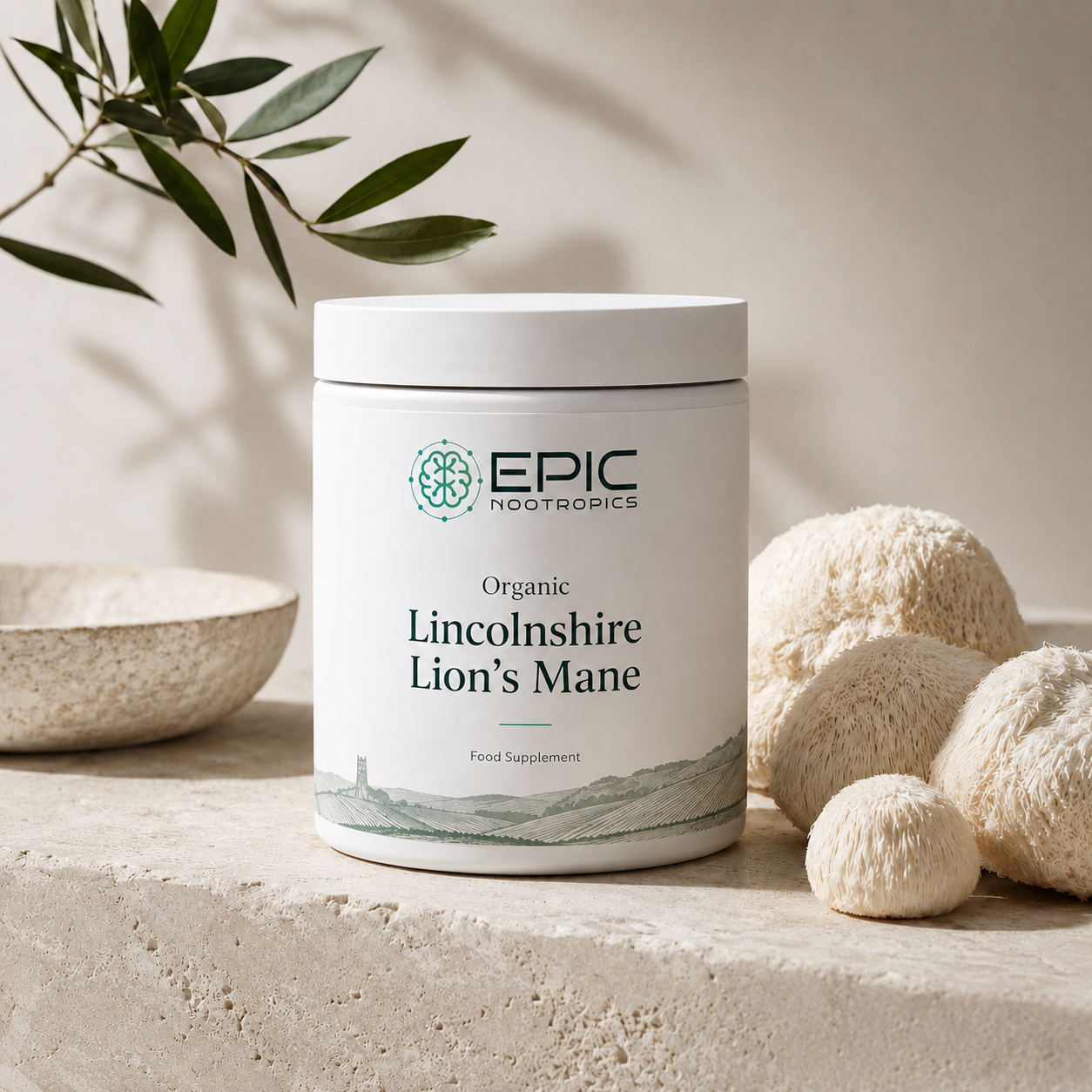 Organic Lincolnshire Lion’s Mane Mushroom Powder