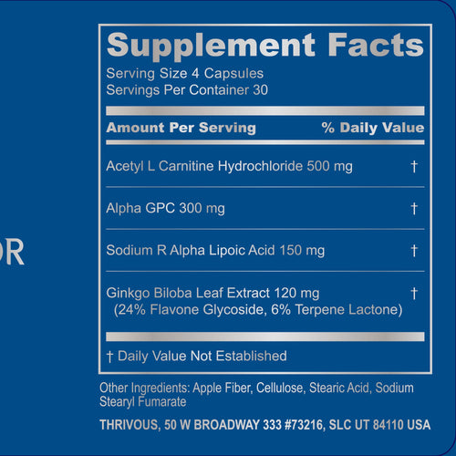 Alpha Neuroprotector Cognitive Support Capsules